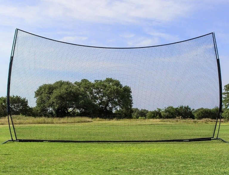 Portable soccer backstop net