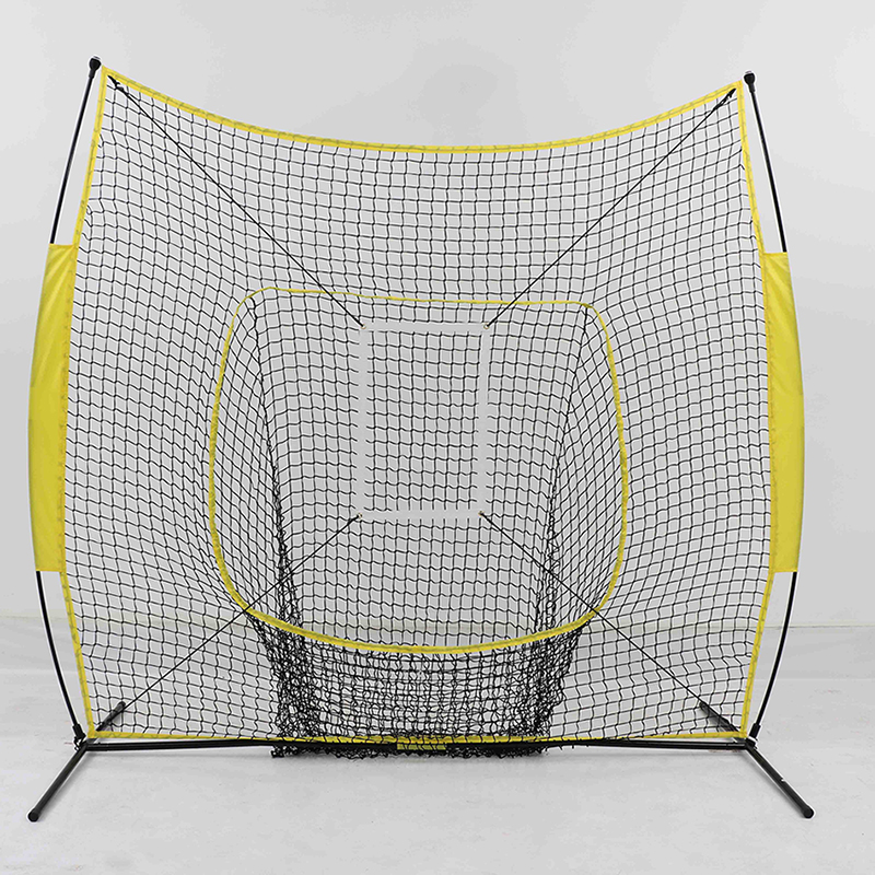 Baseball practice net with target