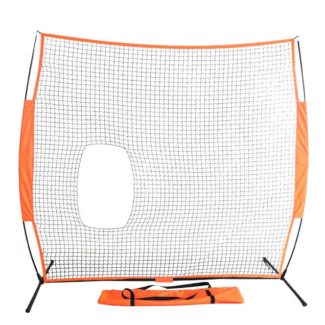 Portable pitcher protection net