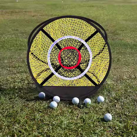 Pop up golf chipping net