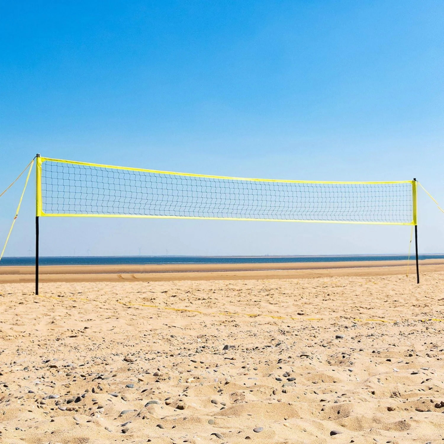 Portable volleyball net
